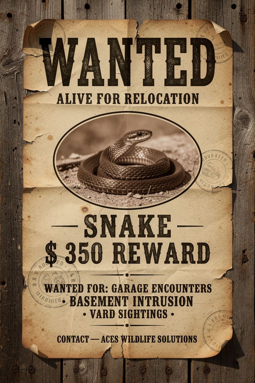 Snake wanted poster